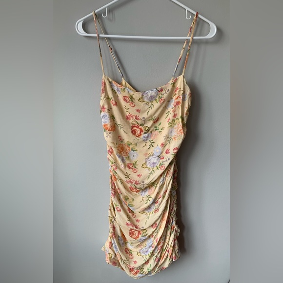 WeWoreWhat yellow ruffle dress! Worn once to a Fl bach party! Like new! - Picture 5 of 5